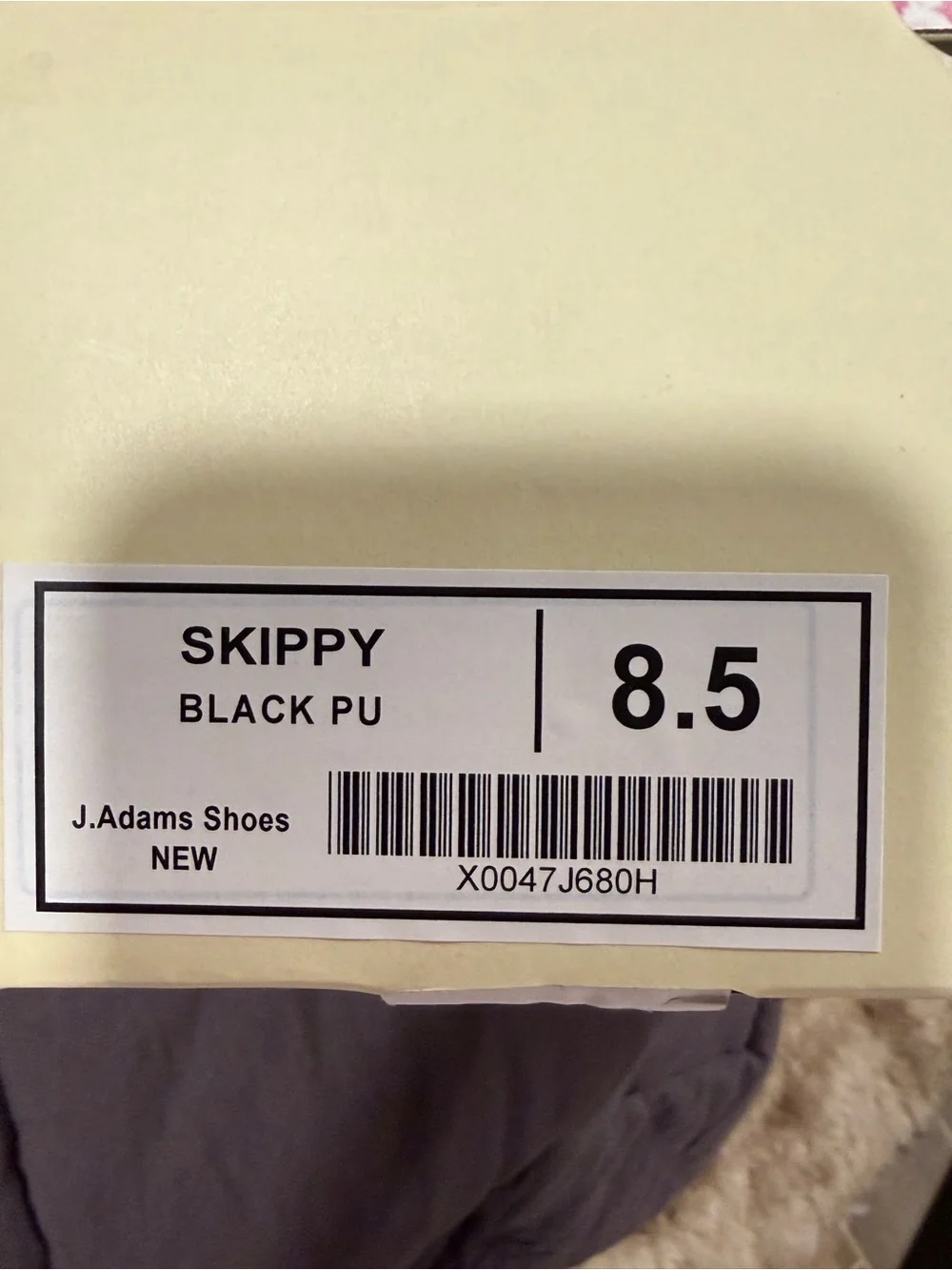 J Adams Black Leather Mary Jane Block Heels 8.5 Skippy